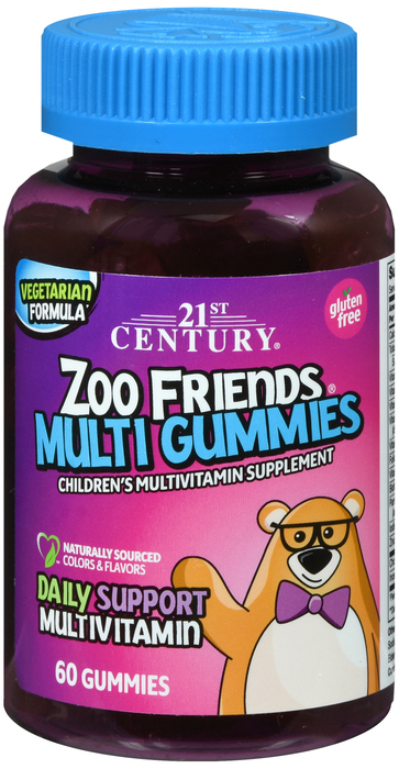 21st Century Zoo Friends Multivitamin Gummies 60ct