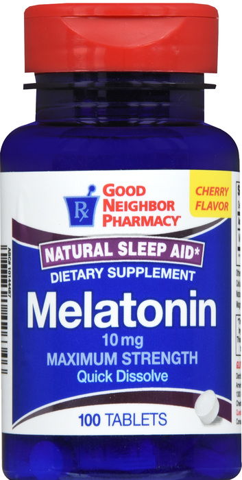 Good Neighbor Pharmacy Melatonin 10mg Quick Dissolve Tablets 100ct