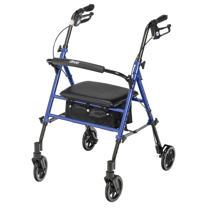 Rollator Aluminum Blue Adjustable Height