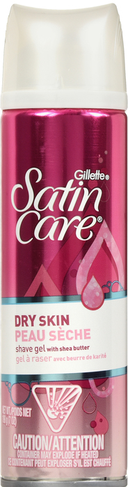 GILLETTE SATIN CARE SHAVE GEL DRY SK 7OZ