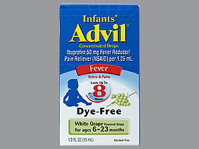 Advil Infants White Grape Flavored Concentrated Drops 0.5oz