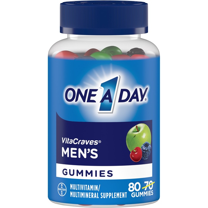 One A Day Men's VitaCraves Multivitamin Gummies 80ct