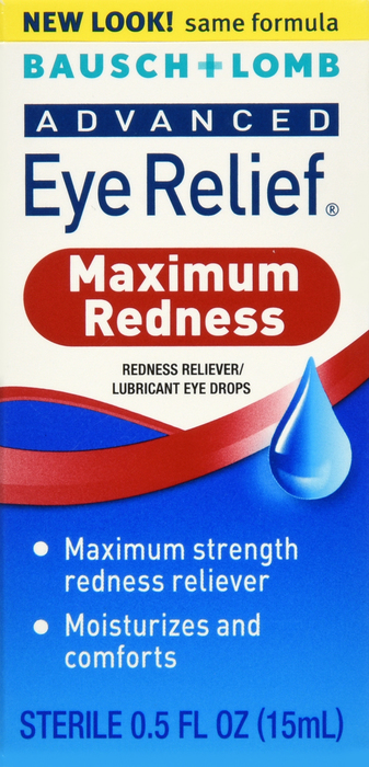 Bausch & Lomb Advanced Eye Relief Redness Reliever/Lubricant Eye Drops 0.5oz