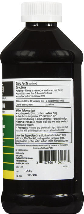 Guaifenesin Expectorant Syrup 16oz GCP