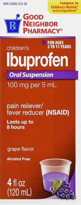 Good Neighbor Pharmacy Children's Ibuprofen 100mg Grape Liquid 4oz