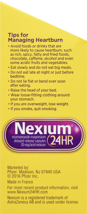 Nexium 24HR 20mg Heartburn Relief Mini Capsules 14ct