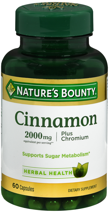 CINNAMON+CHROM 2000MG CAP 60CT NAT BNTY