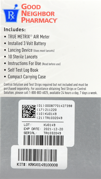 Good Neighbor Pharmacy TrueMetrix Air Meter Kit 1ct