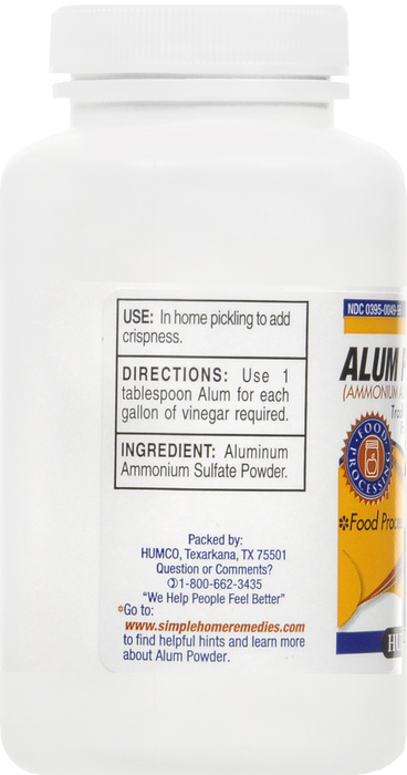 ALUM AMMONIUM USP POWDER 6OZ HUMCO