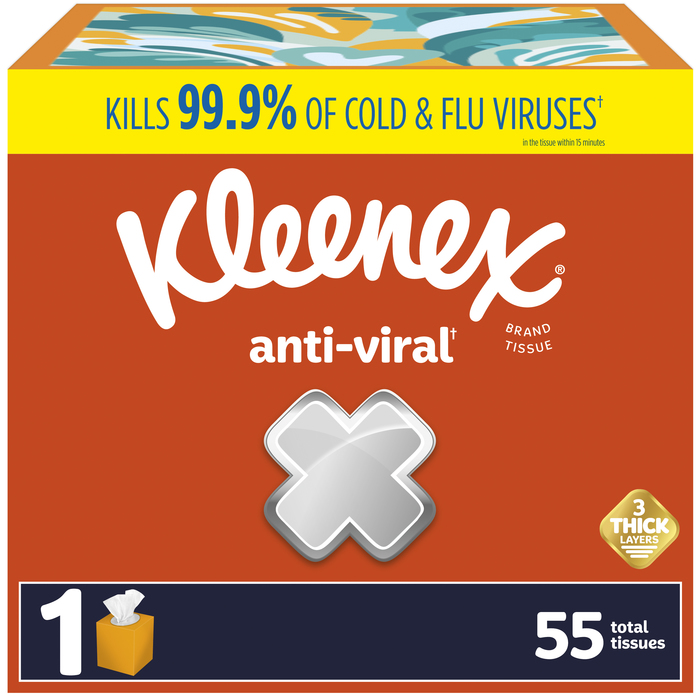 Kleenex Anti-viral Facial Tissue 27x55ct