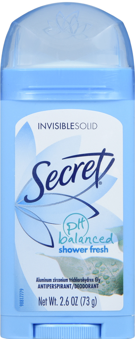 Secret Invisible Solid Shower Fresh Deodorant 2.6oz