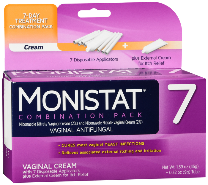 Monistat 7 Vaginal Antifungal Cream Combination Pack