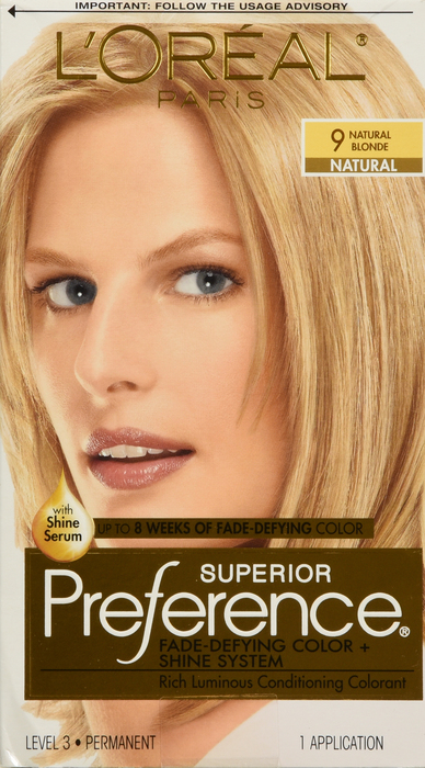 L'Oreal Paris Superior Preference Natural Blonde Permanent Hair Color 1ct