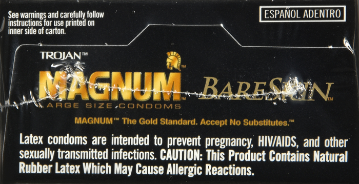 Trojan Magnum Bareskin Large Lubricated Condoms 10ct