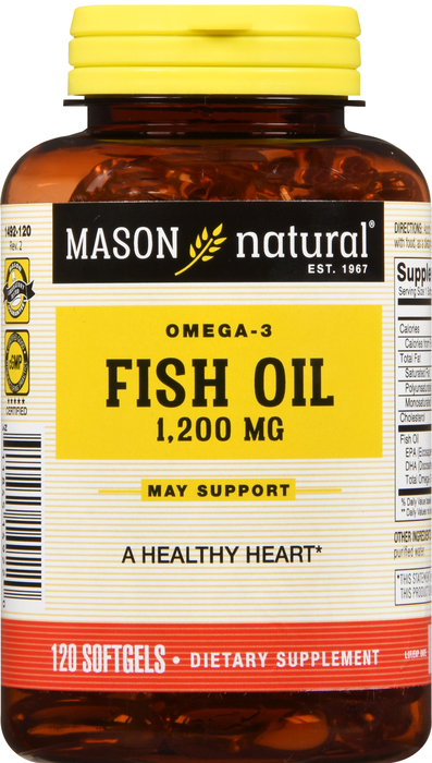 OMEGA3 FISH OIL 1200MG SGC 120CT MASON