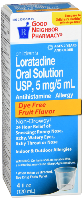 Good Neighbor Pharmacy Children's Allergy 24HR 5mg/5ml Oral Solution 4oz