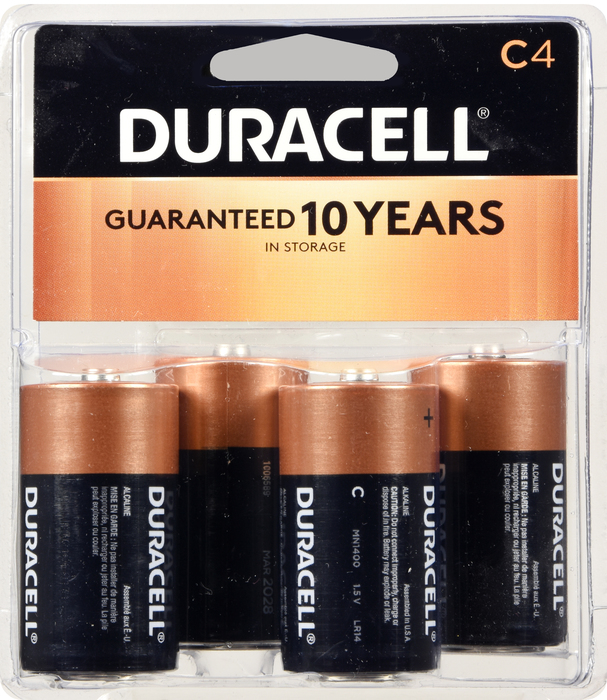 DURACELL COPPERTOP C 4 CT