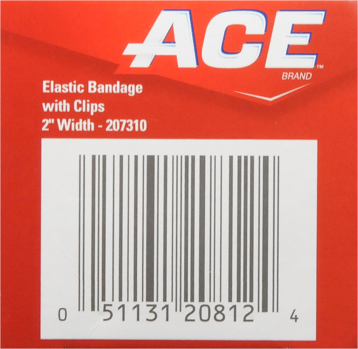 ACE 2 Inch Elastic Bandage with Clips1ct