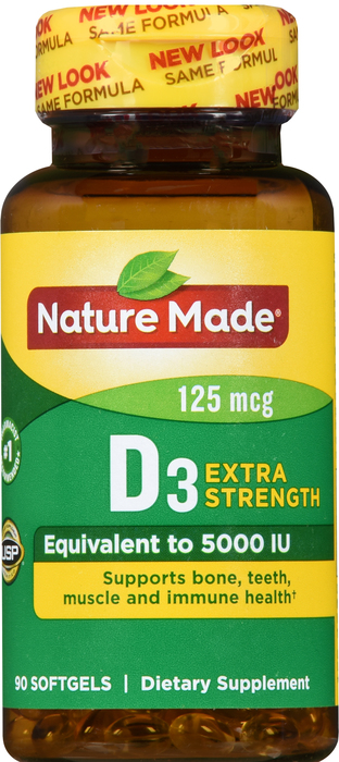 Nature Made VIT D 5000IU LIQUIGEL 90ct