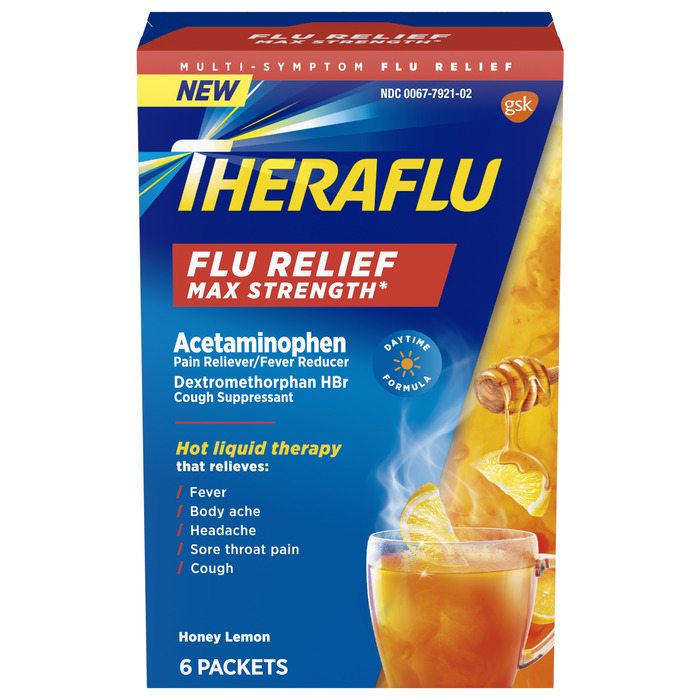 Theraflu Flu Relief Max Strength Daytime Packets 6ct