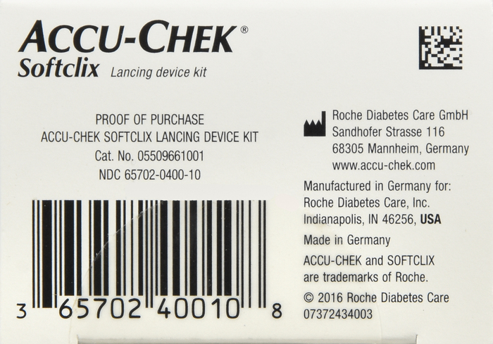 ACCU-CHEK SOFTCLIX LANCING DEVICE BLACK