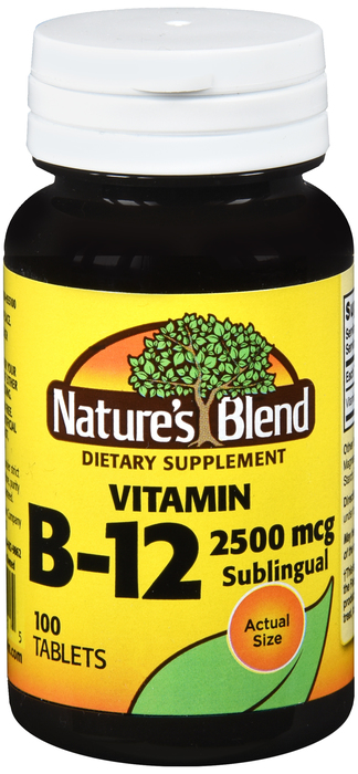 Nature's Blend Vitamin B-12 2500mcg Tablets 100ct