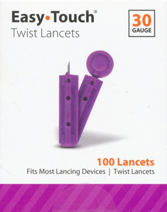 Easy Touch Lancets 30G Twist 100ct