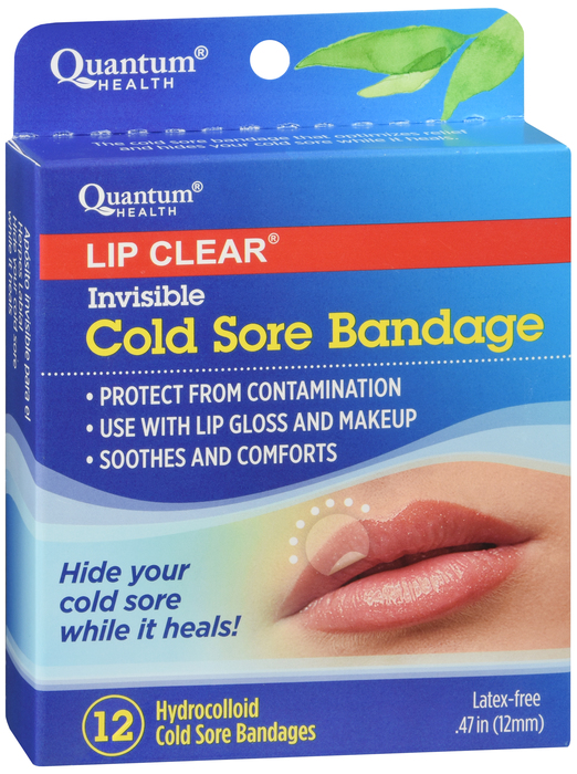 Lip Clear Invisible Cold Sore Bandage 12ct