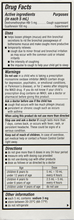 Children's Mucinex Cough Expectorant Cherry Liquid 4oz