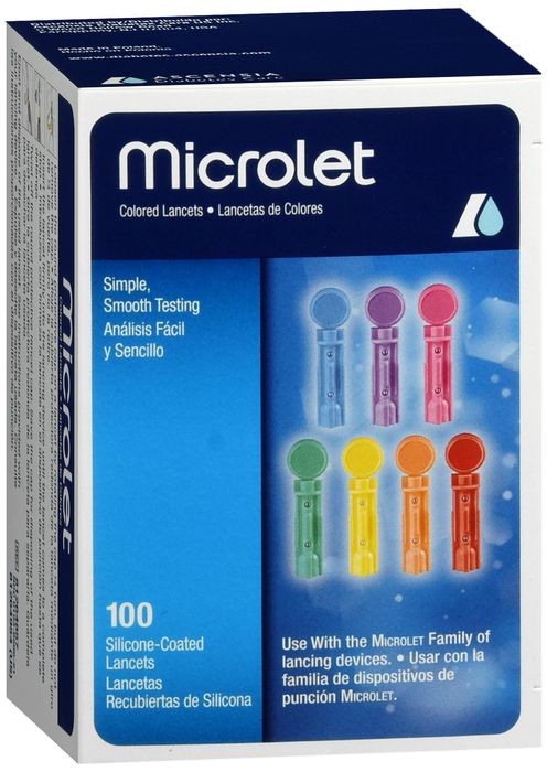 Microlet Color Lancets 100ct