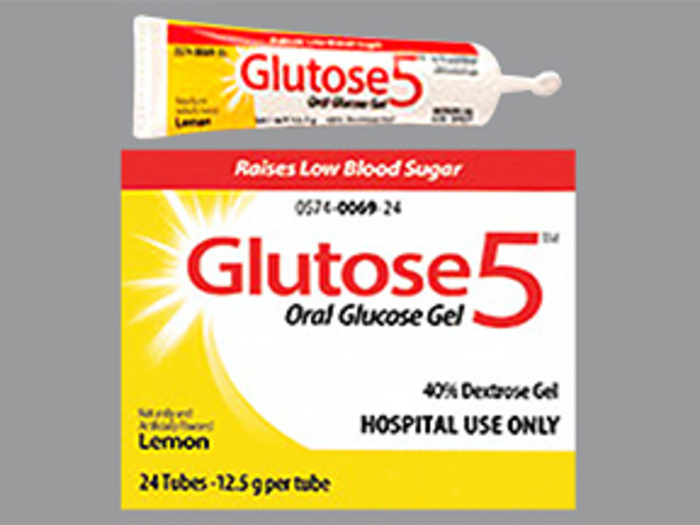 GLUTOSE 5 LEMON GEL 24X12.5 GM