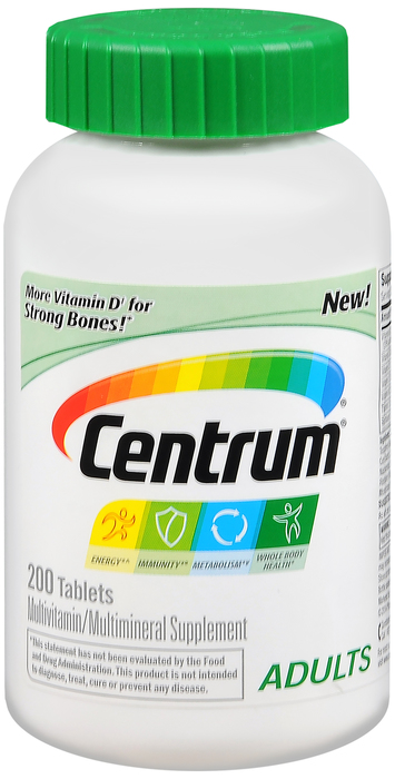 Centrum Adult Multivitamin Tablets 200ct