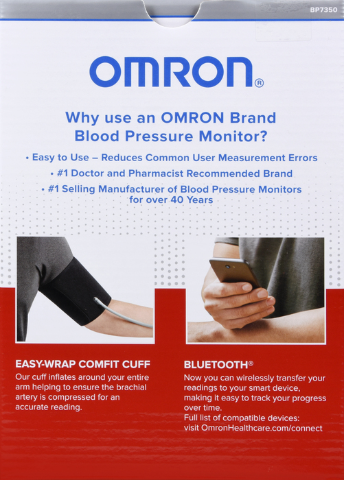 Omron 7 Series Wireless Upper Arm Blood Pressure Monitor 1ct