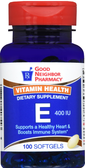 Good Neighbor Pharmacy Vitamin E 400 Softgels 100ct