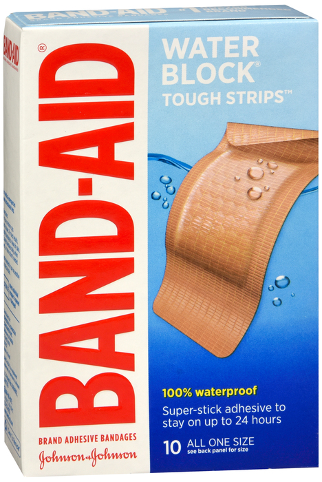 BAND-AID Water Block Tough Strips Extra Large Bandages 10ct