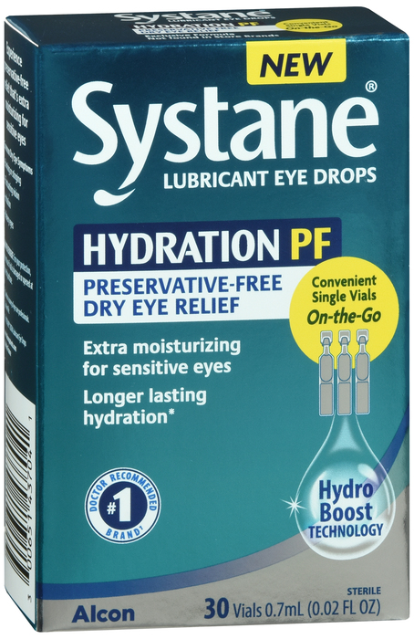 Systane Hydration PF Lubricant Eye Drops Vials 30ct