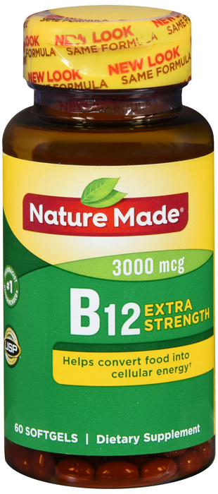 Nature Made VIT B12 3000MCG SOFTGEL 60ct