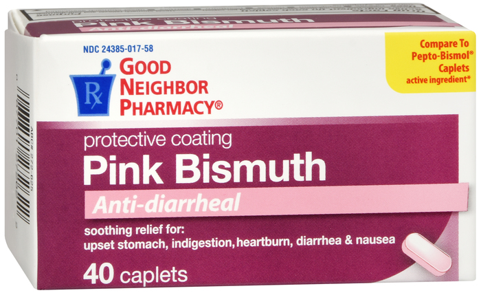 Good Neighbor Pharmacy Pink Bismuth Anti-Diarrheal 262mg Caplets 40ct