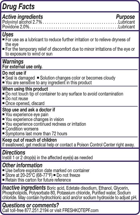 FreshKote Preservative Free Lubricant Eye Drops 10ml