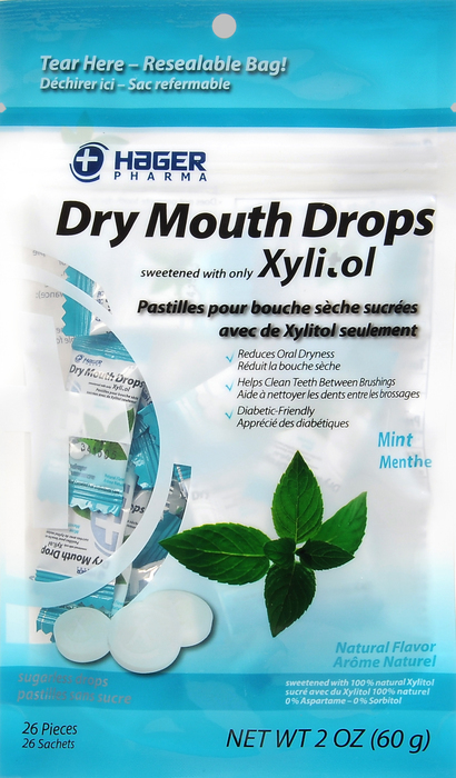 Hager Bag Dry Mouth Lozenge Mint 2oz