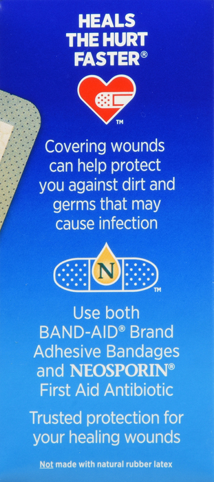 BAND-AID Tru-Stay Sheer Strips Adhesive Bandages, One Size 80ct