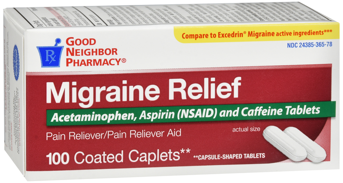 Good Neighbor Pharmacy Migraine Relief Coated Caplets 100ct