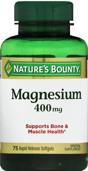 MAGNESIUM 400MG SOFTGEL 75CT NAT BOUNTY