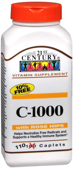 21st Century Natural C 1000 with Rose Hips Tablets 110ct