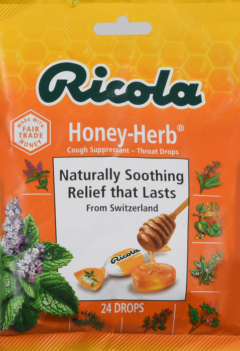 Ricola Honey Herb Lozenges 24ct