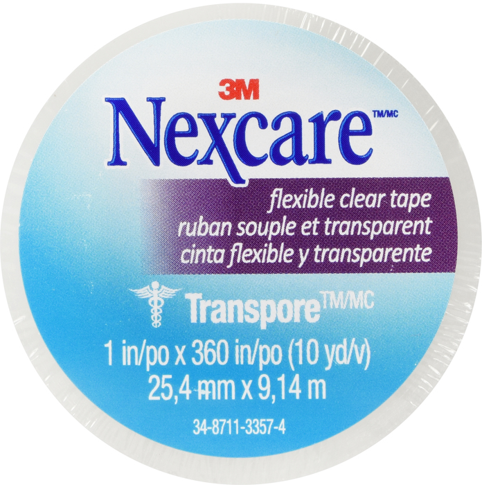 Nexcare Tape Transpore Clear 12"x10yds