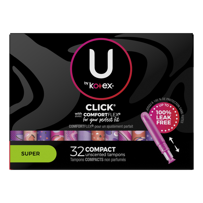 U BY KOTEX CLICK SUPER CMPCT TMP 6X32