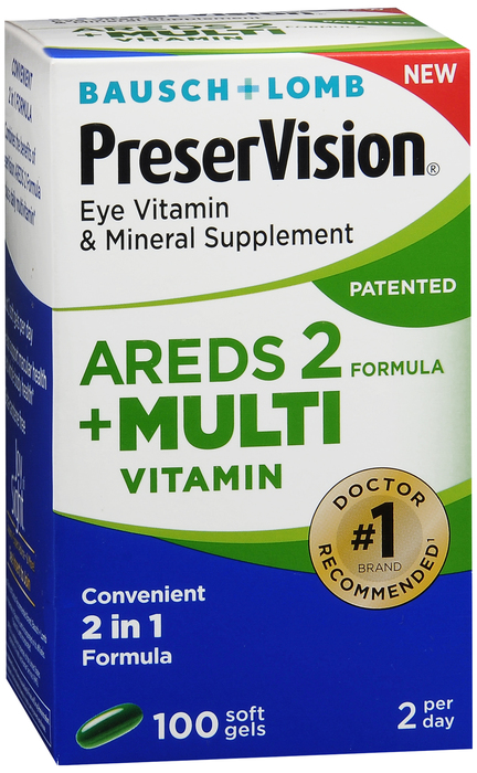 Bausch + Lomb PreserVision AREDS 2 + Multi Vitamin Softgels 100ct