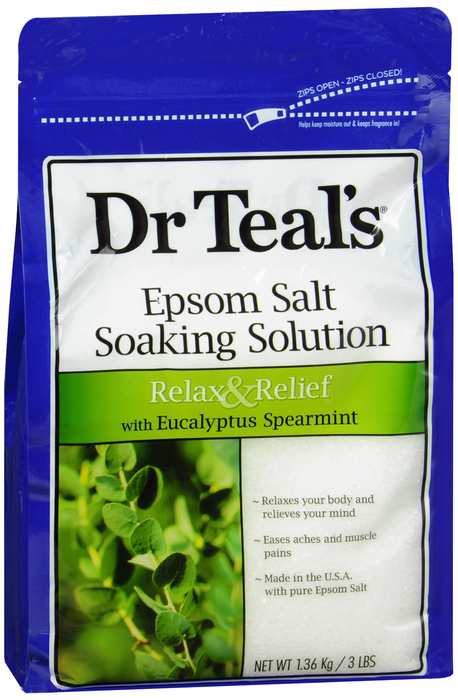 Dr. Teal's Epsom Salt Soaking Solution Eucalyptus Spearmint 3lb