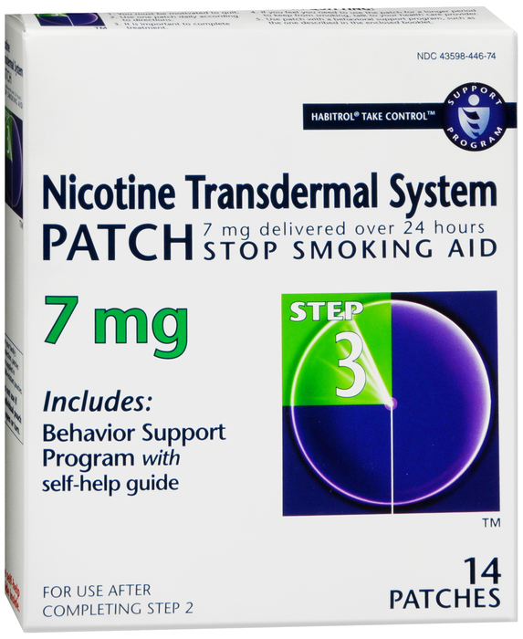 Habitrol Nicotine 7mg Stop Smoking Aid Patch 14ct